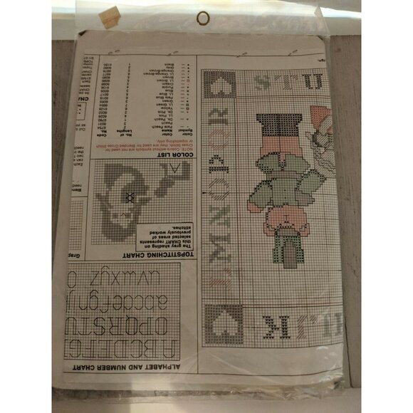 Dimensions Counted Cross Stitch Kit Playful Teddies Birth Record Unused - Picture 4 of 6